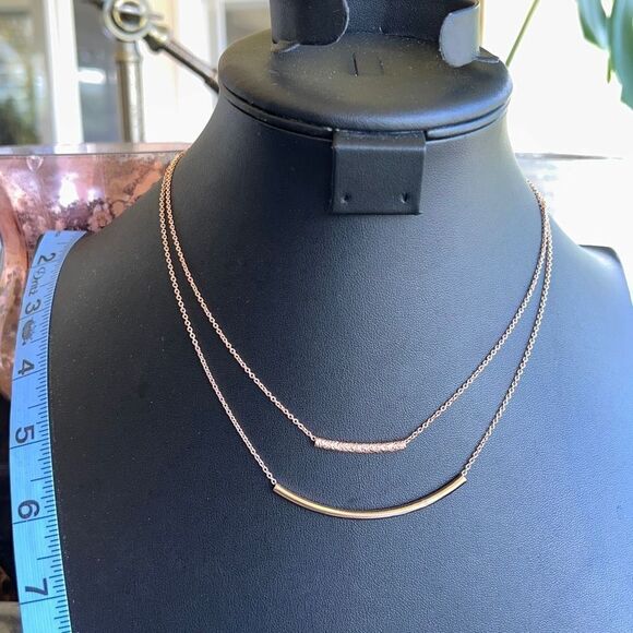 Rose Gold Dainty Layered The Limited Fashion Necklace $16ea / 3 for $25 - Picture 1 of 9